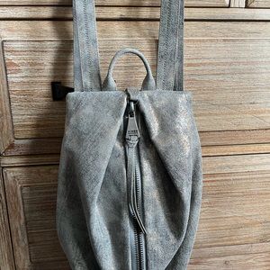 Aimee Kestenberg Tamitha Backpack in Rose Gold Denim Leather